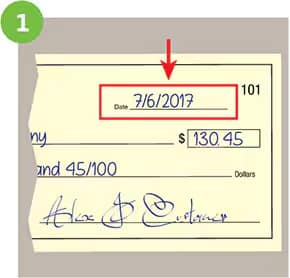 how to write a check out