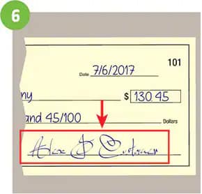how to write a check properly
