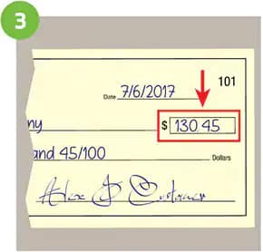 how to write a check with no cents
